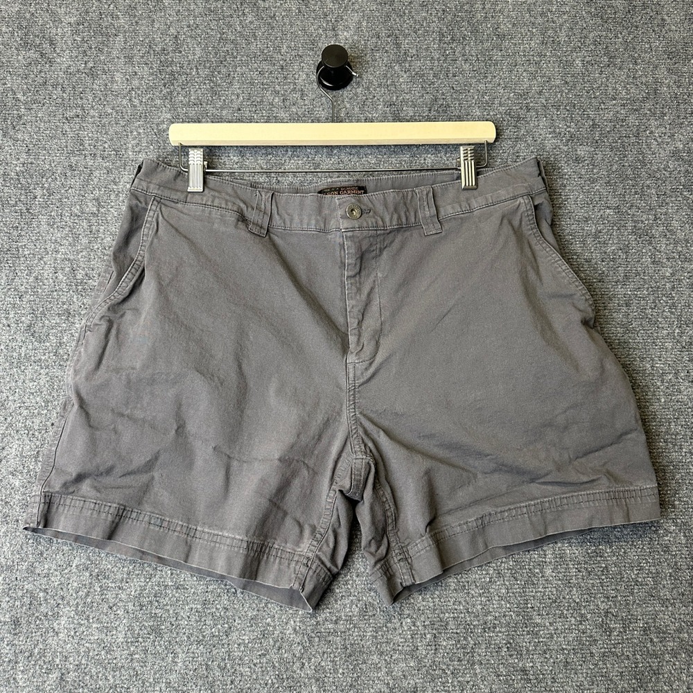 Filson Shorts Mens 36 Gray Canvas Twill Khaki Granite Mountain Outdoor Workwear